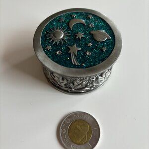 Small Pewter Keepsake/Jewelry Box